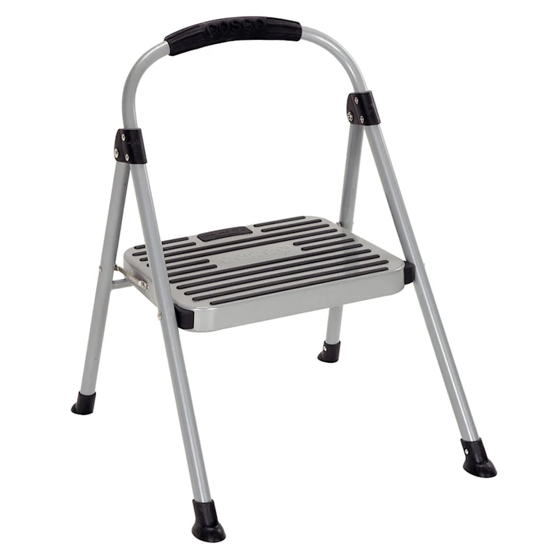 1-Step Cosco Grey Metal Step Ladder 1 1-Step Cosco Grey Metal Step Ladder