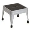 1-Step Grey Metal Step Stool
