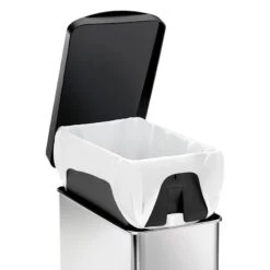 10L (2.6 Gal) Profile Step Can Brushed Stainless Steel With Black Plastic Lid 10 10L (2.6 Gal) Profile Step Can Brushed Stainless Steel With Black Plastic Lid -Furniture Store 10l 2.6 gal profile step can brushed stainless steel with black plastic lid 3