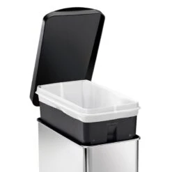 10L (2.6 Gal) Profile Step Can Brushed Stainless Steel With Black Plastic Lid 11 10L (2.6 Gal) Profile Step Can Brushed Stainless Steel With Black Plastic Lid -Furniture Store 10l 2.6 gal profile step can brushed stainless steel with black plastic lid 4