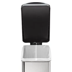 10L (2.6 Gal) Profile Step Can Brushed Stainless Steel With Black Plastic Lid 12 10L (2.6 Gal) Profile Step Can Brushed Stainless Steel With Black Plastic Lid -Furniture Store 10l 2.6 gal profile step can brushed stainless steel with black plastic lid 5