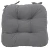 2-Pack Dark Grey Microsuede Chair Pads