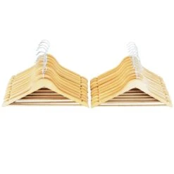 20-Piece Suit Hanger, Natural Wooden 5 20-Piece Suit Hanger, Natural Wooden -Furniture Store 20 piece suit hanger natural wooden 2