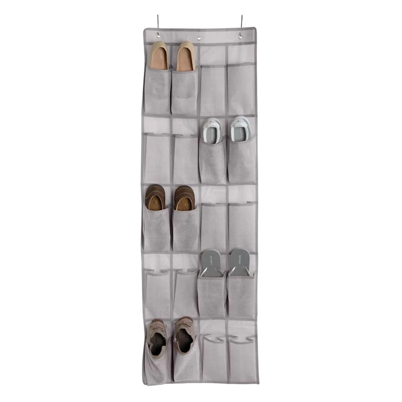 20-Pocket Over The Door Shoe Organizer 1 20-Pocket Over The Door Shoe Organizer
