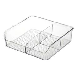 3-Section Clear Storage Bin, Large