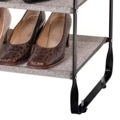 3-Tier Heavy Duty Shoe Rack, Grey -Furniture Store 3 tier heavy duty shoe rack grey 3