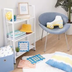 3-Tier Vienna Folding Bookshelf, White -Furniture Store 3 tier vienna folding bookshelf white 2