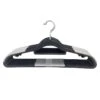 30-Piece Non-Slip Suit Hanger, Black