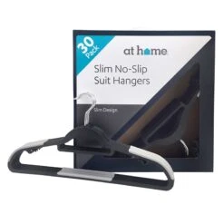 30-Piece Non-Slip Suit Hanger, Black -Furniture Store 30 piece non slip suit hanger black 3