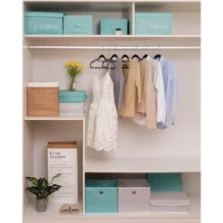 30-Piece Non-Slip Suit Hanger, Black -Furniture Store 30 piece non slip suit hanger black 6