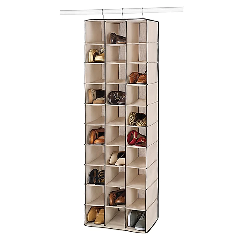 30-Section Hanging Shoe Shelves Organizer 1 30-Section Hanging Shoe Shelves Organizer