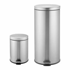 30l Stainless Steel Trash Can With Bonus 5l Trash Bin -Furniture Store 30l stainless steel trash can with bonus 5l trash bin 2