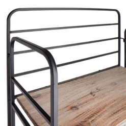 4-Tier Black Metal Baker Rack With Folding Wood Top Shelves 9 4-Tier Black Metal Baker Rack With Folding Wood Top Shelves -Furniture Store 4 tier black metal baker rack with folding wood top shelves 3