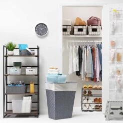 4-Tier Dakota Black & Brown Industrial Modern Bookshelf, 49" -Furniture Store 4 tier dakota black brown industrial modern bookshelf 49 5