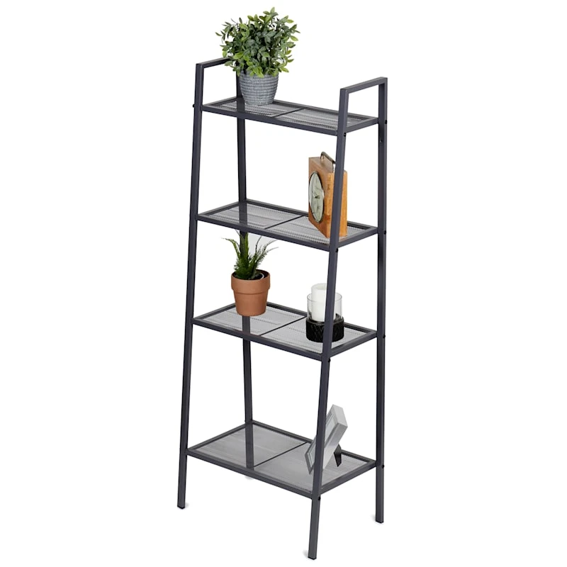 4-Tier Metal Rack, Grey 2 4-Tier Metal Rack, Grey - Image 2