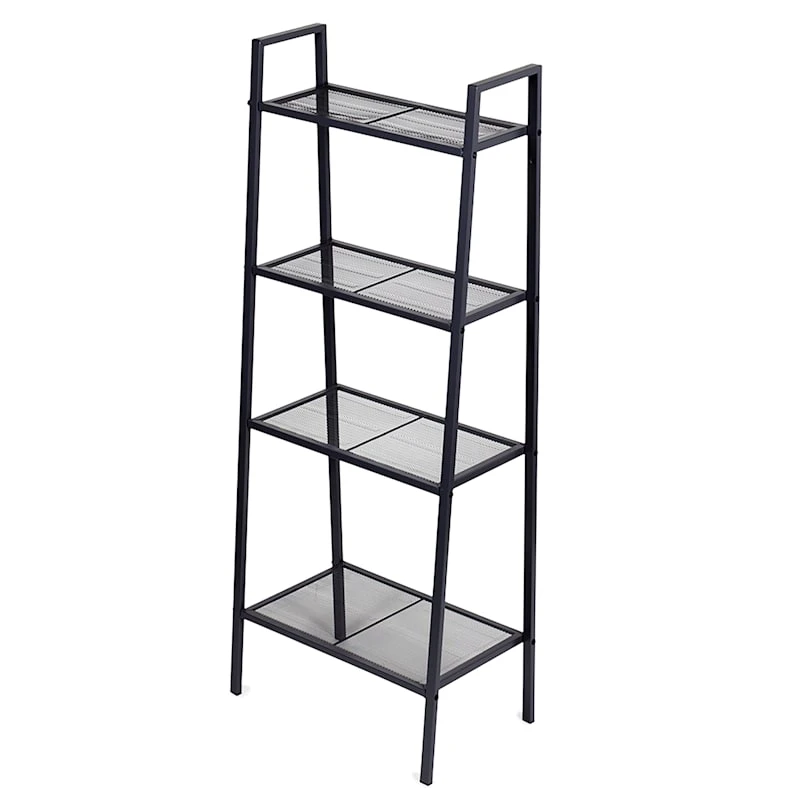4-Tier Metal Rack, Grey 1 4-Tier Metal Rack, Grey