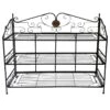 40in. Bronze/Gold 3 Tier, Large Bakers Rack