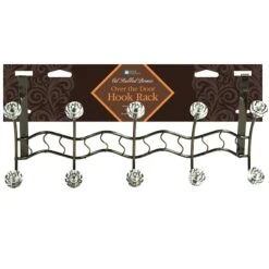 5-Hook Over The Door Hanger, Bronze -Furniture Store 5 hook over the door hanger bronze 1