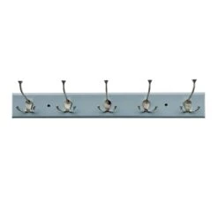 5-Hook Triple Wall Hanger, Grey
