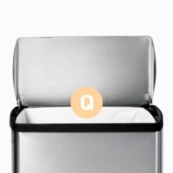 50 Liter (13.2 Gal) Classic Rectangular Step Trash Can Brushed Stainless Steel -Furniture Store 50 liter 13.2 gal classic rectangular step trash can brushed stainless steel 3