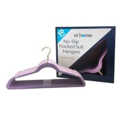 50-Pack Suit Hangers, Lavender -Furniture Store 50 pack suit hangers lavender 3