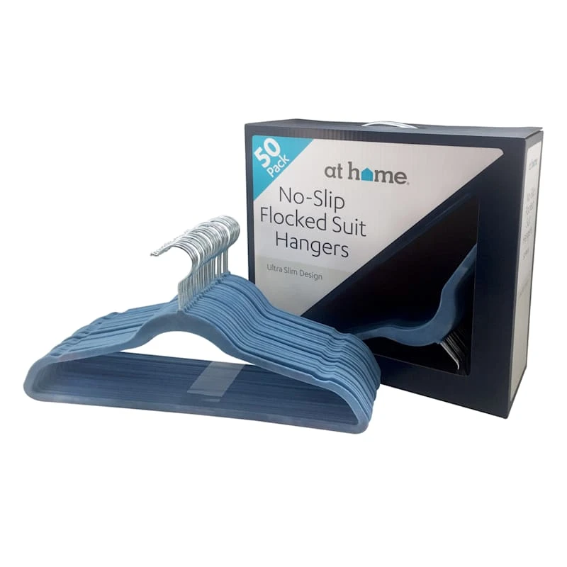 50-Pack Velvet Suit Hangers, Allure Blue 3 50-Pack Velvet Suit Hangers, Allure Blue - Image 3