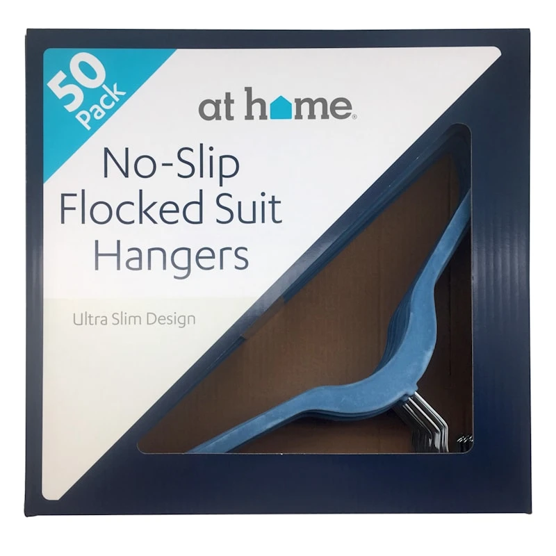 50-Pack Velvet Suit Hangers, Allure Blue 4 50-Pack Velvet Suit Hangers, Allure Blue - Image 4