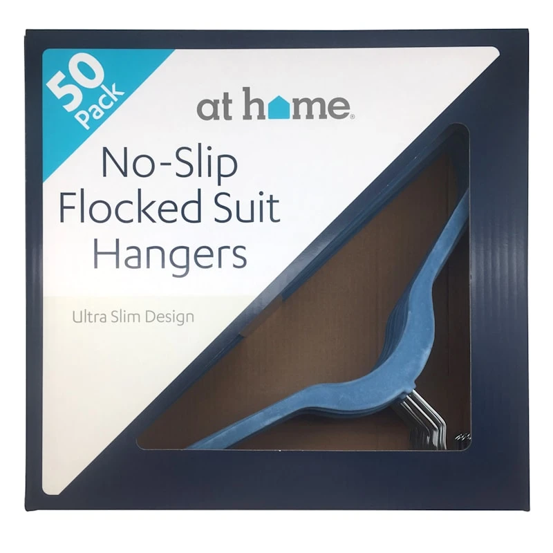 50-Pack Velvet Suit Hangers, Allure Blue 7 50-Pack Velvet Suit Hangers, Allure Blue - Image 7