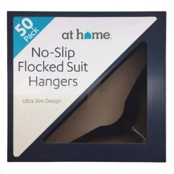 50-Pack Velvet Suit Hangers, Black -Furniture Store 50 pack velvet suit hangers black 1