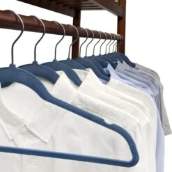 50-Pack Velvet Suit Hangers, Dark Blue 10 50-Pack Velvet Suit Hangers, Dark Blue -Furniture Store 50 pack velvet suit hangers dark blue 4