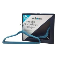 50-Pack Velvet Suit Hangers, Denim Blue -Furniture Store 50 pack velvet suit hangers denim blue 3