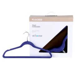 50-Pack Velvet Suit Hangers, Navy Blue -Furniture Store 50 pack velvet suit hangers navy blue 3