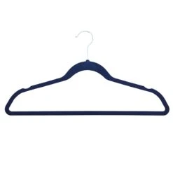 50-Pack Velvet Suit Hangers, Navy Blue -Furniture Store 50 pack velvet suit hangers navy blue 6