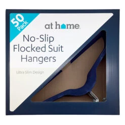 50-Pack Velvet Suit Hangers, Navy Blue -Furniture Store 50 pack velvet suit hangers navy blue 7