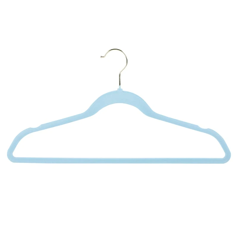 50-Pack Velvet Suit Hangers, Pastel Blue 1 50-Pack Velvet Suit Hangers, Pastel Blue