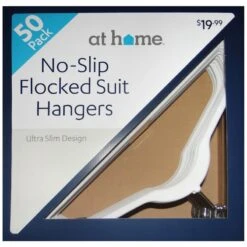 50-Pack Velvet Suit Hangers, Pearl White -Furniture Store 50 pack velvet suit hangers pearl white 2
