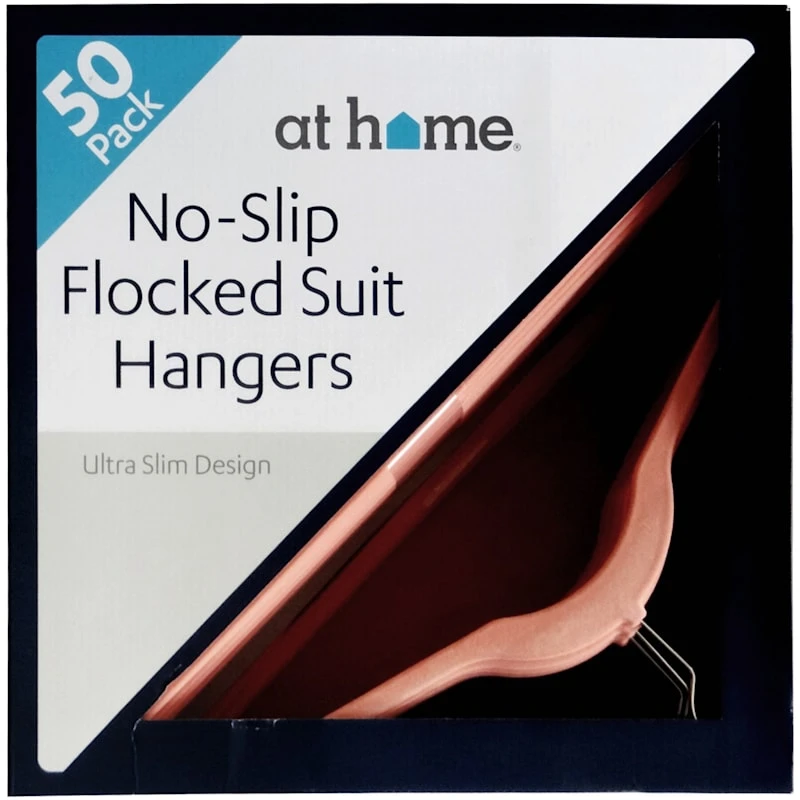 50-Pack Velvet Suit Hangers, Pink 2 50-Pack Velvet Suit Hangers, Pink - Image 2