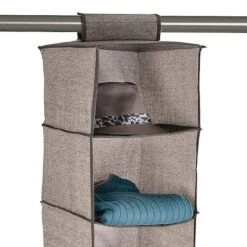 6-Shelf Hanging Organizer, Brown -Furniture Store 6 shelf hanging organizer brown 3