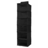 6-Shelf Hanging Sweater Organizer, Black