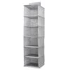 6-Shelf Hanging Sweater Organizer, Grey