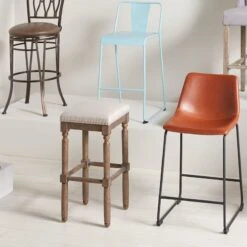 Ainsley Upholstered Tan Wood Counter Stool With Nailhead Trim, 26" 7 Ainsley Upholstered Tan Wood Counter Stool With Nailhead Trim, 26" -Furniture Store ainsley upholstered tan wood counter stool with nailhead trim 26 3