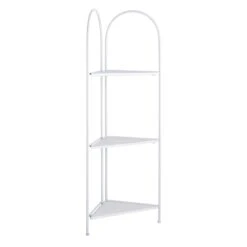 Alice Folding Corner Shelf, White