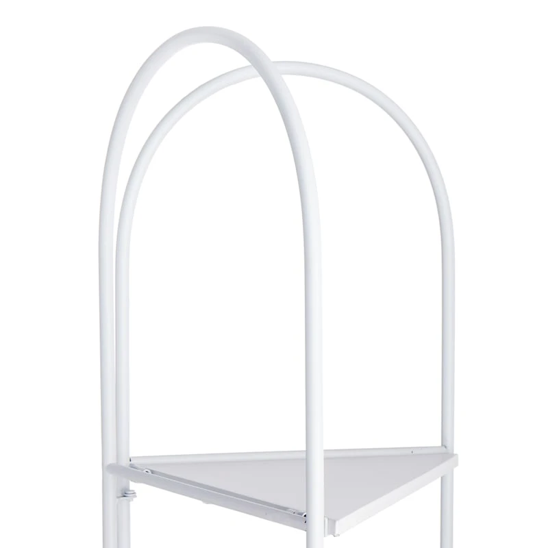 Alice Folding Corner Shelf, White 5 Alice Folding Corner Shelf, White - Image 5