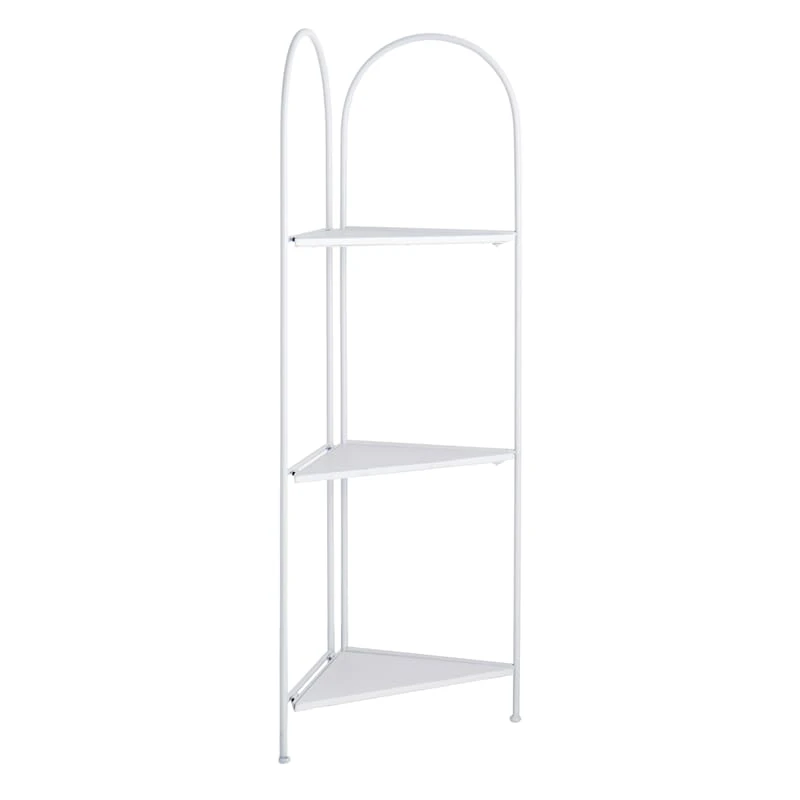 Alice Folding Corner Shelf, White 1 Alice Folding Corner Shelf, White