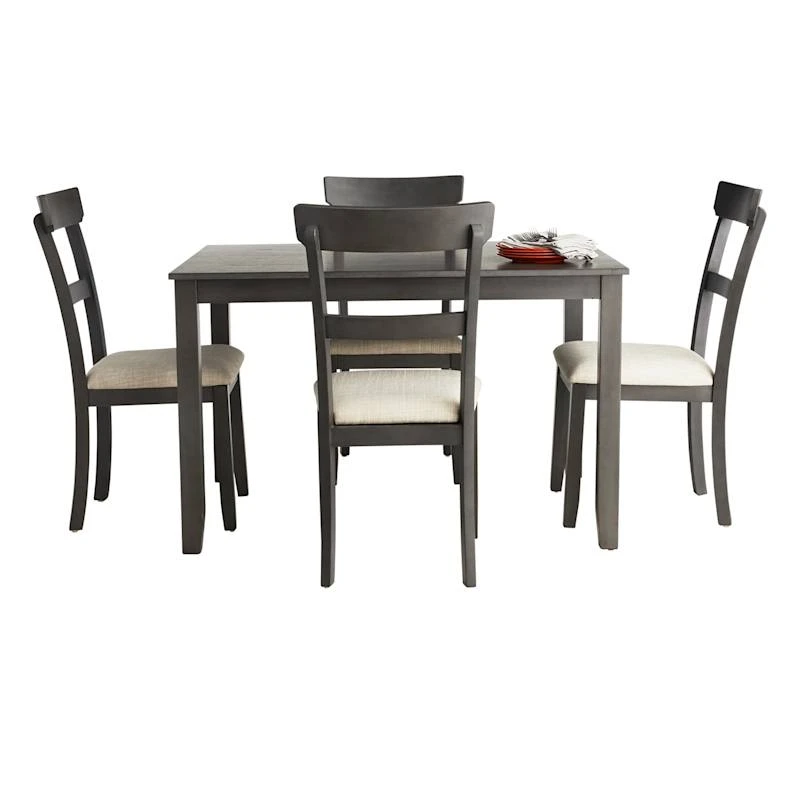 Anderson 5-Piece Dining Set, Grey 1 Anderson 5-Piece Dining Set, Grey