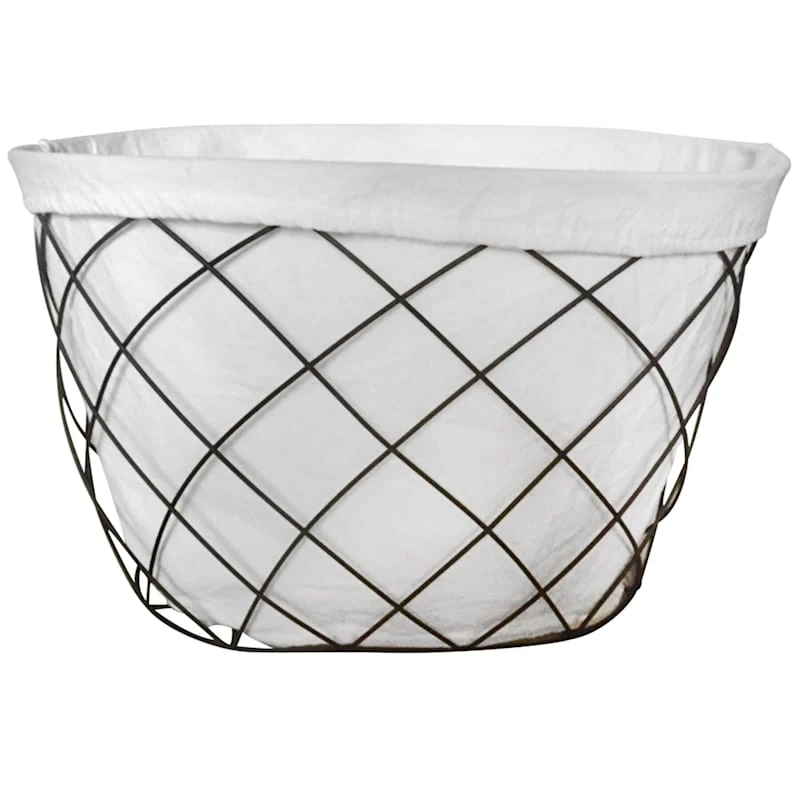 Angled Lines Wire Laundry Basket 1 Angled Lines Wire Laundry Basket