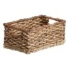 Bacburi Woven Abaca Rectangle Shelf Tote, Medium