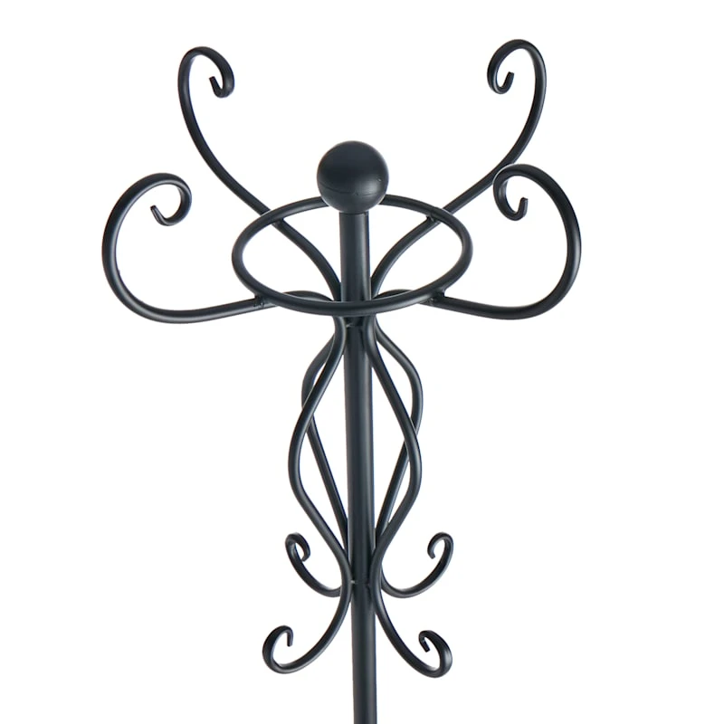 Black Metal Coat Rack 2 Black Metal Coat Rack - Image 2