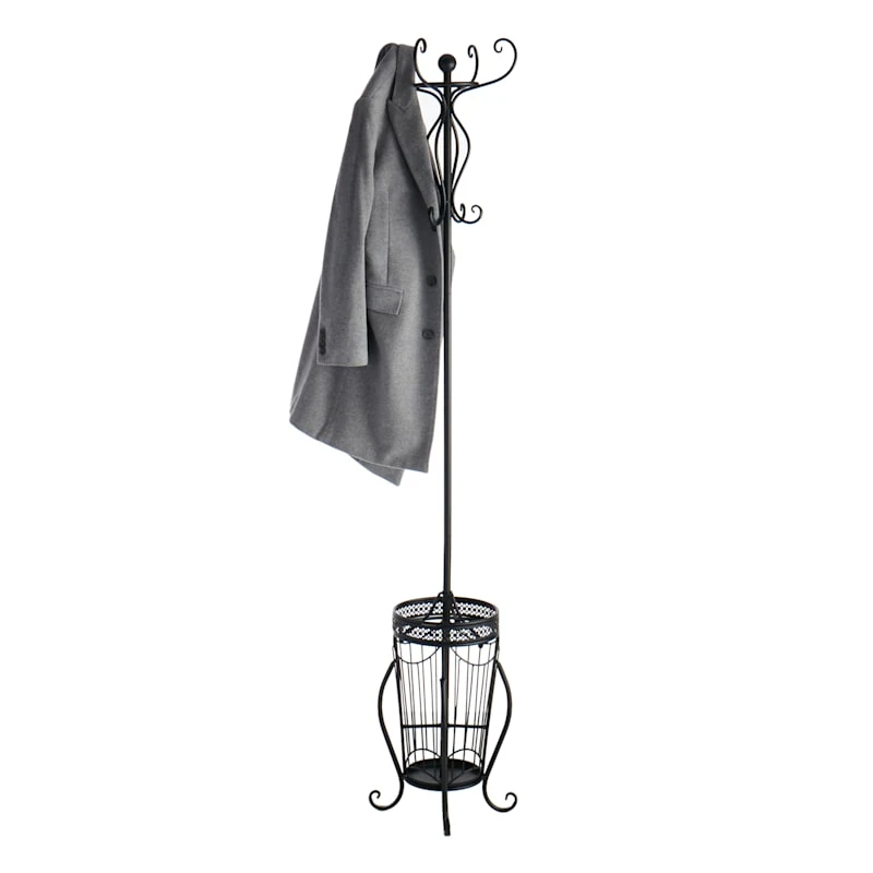 Black Metal Coat Rack 4 Black Metal Coat Rack - Image 4