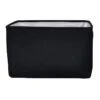 Black Rectangle Fabric Storage Basket, Large